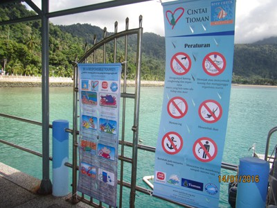 Posters at Tioman jetty