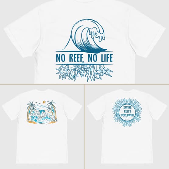 Our friends at MAMBÚ are partnering with Reef Check to help save reefs worldwide! 50% of proceeds from purchases made from the ‘Save the Reef’ collection will go directly to Reef Check!