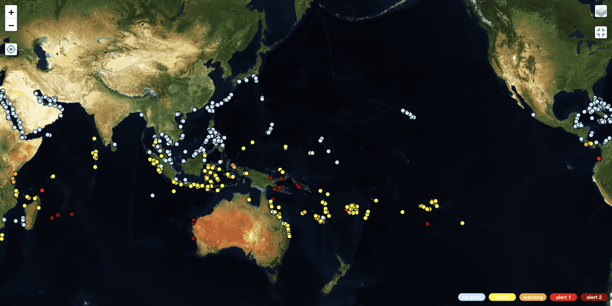 Reef Gecko Map Global Reef Tracker - Reef Check
